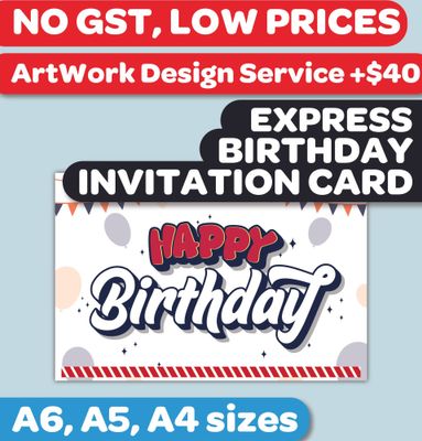 Birthday Party Invitation Card Printing