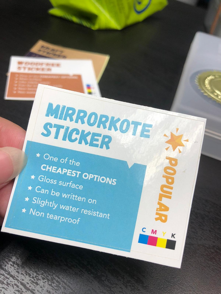 Mirrorkote Sticker